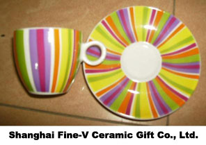 ceramic cup & sauceer,porcelain mug